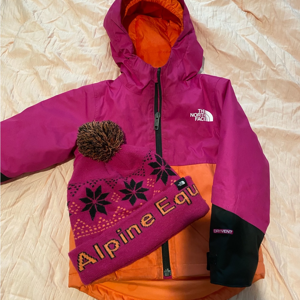 Toddler Northface coat and hat